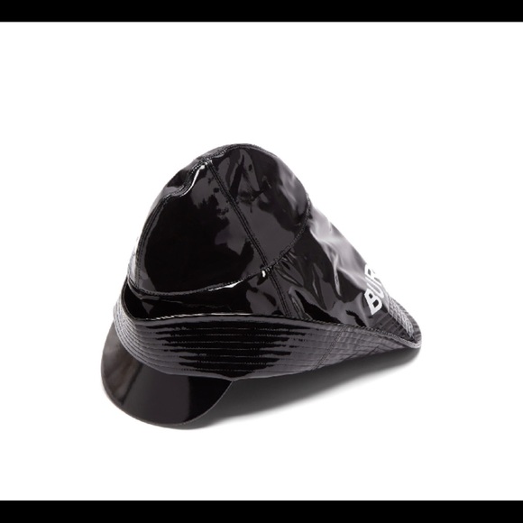 Authentic $690 Burberry Vinyl Printed Rain Hat - Picture 4 of 9